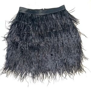 Black feathered Skirt